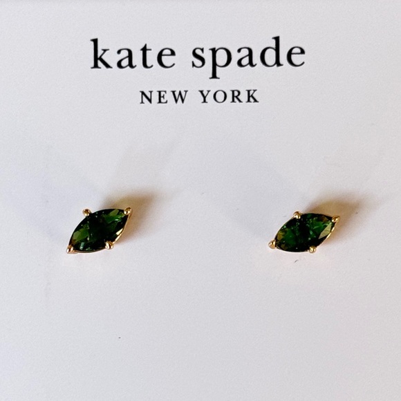 New Kate Spade Signature Solitaire Stud Earrings - Picture 6 of 11